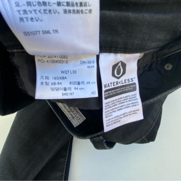 Levis Mile High Super Skinny Jeans Size 27 Black Premium Denim Pants - Picture 4 of 11